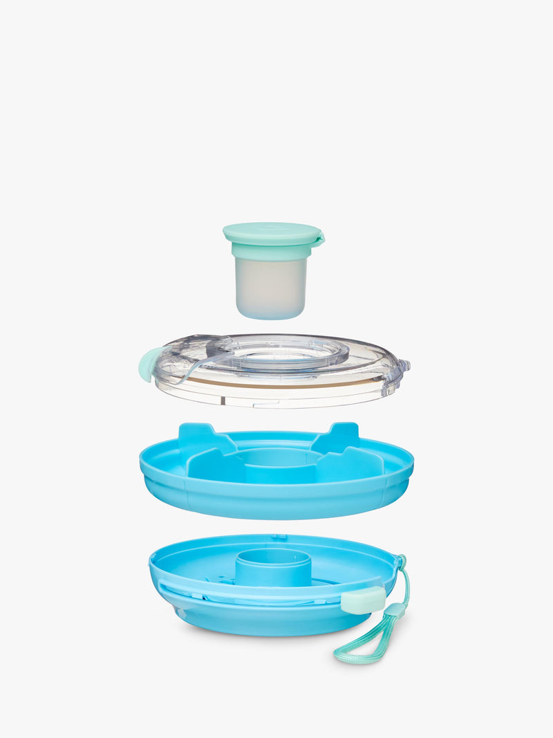Munchkin snack container Blue Green (British brand)