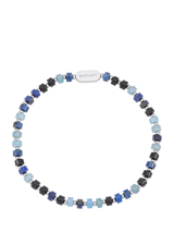 John Lewis BARTLETT LONDON Silver Plated Beaded Bracelet, Blue/Silver- Buy online at McGrocer