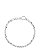 John Lewis BARTLETT LONDON Chunky Rounded Box Chain Bracelet, Silver- Buy online at McGrocer