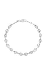 John Lewis BARTLETT LONDON Mariner Chain Bracelet Silver 19cm- Buy online at McGrocer