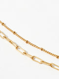 Mint Velvet Resin Pendant Layered Necklace Gold 42cm - British product