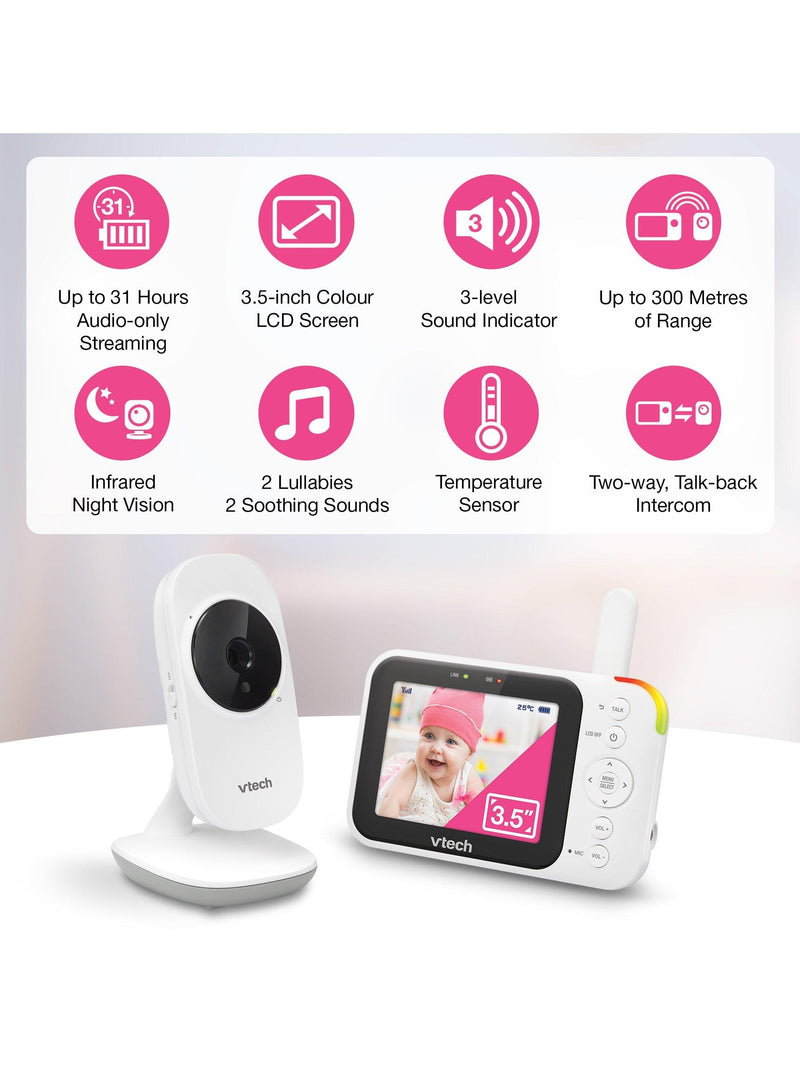 VTech VM4252 video baby monitor 3.5 inch, UK version