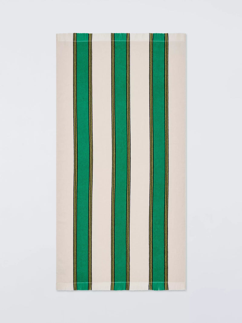 John Lewis Stripe Terry Cotton Beach Towel 160 x 86 cm