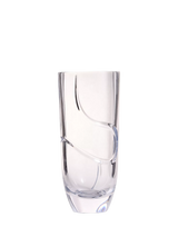 John Lewis Vera Wang Luxe Graphite Cut Glass Crystal Vase Clear 21cm- Buy online at McGrocer
