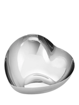 John Lewis Georg Jensen Heart Medium Stainless Steel Bowl, 11.5cm, Silver- Buy online at McGrocer