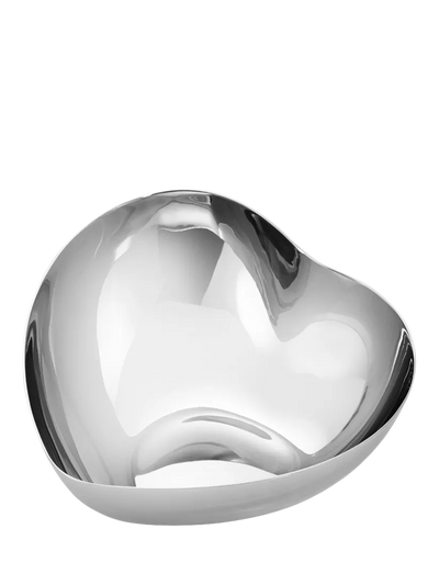 John Lewis Georg Jensen Heart Small Stainless Steel Bowl, 9cm- Buy online at McGrocer