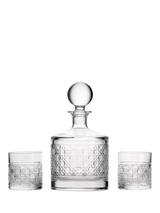 John Lewis Waterford Opulence Crystal Cut Glass Decanter & 2 Tumblers Gift Set Clear 800ml- Buy online at McGrocer
