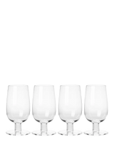John Lewis The Conran Shop Grove Short Stem Flute Glass Set of 4 200ml Clear- Buy online at McGrocer