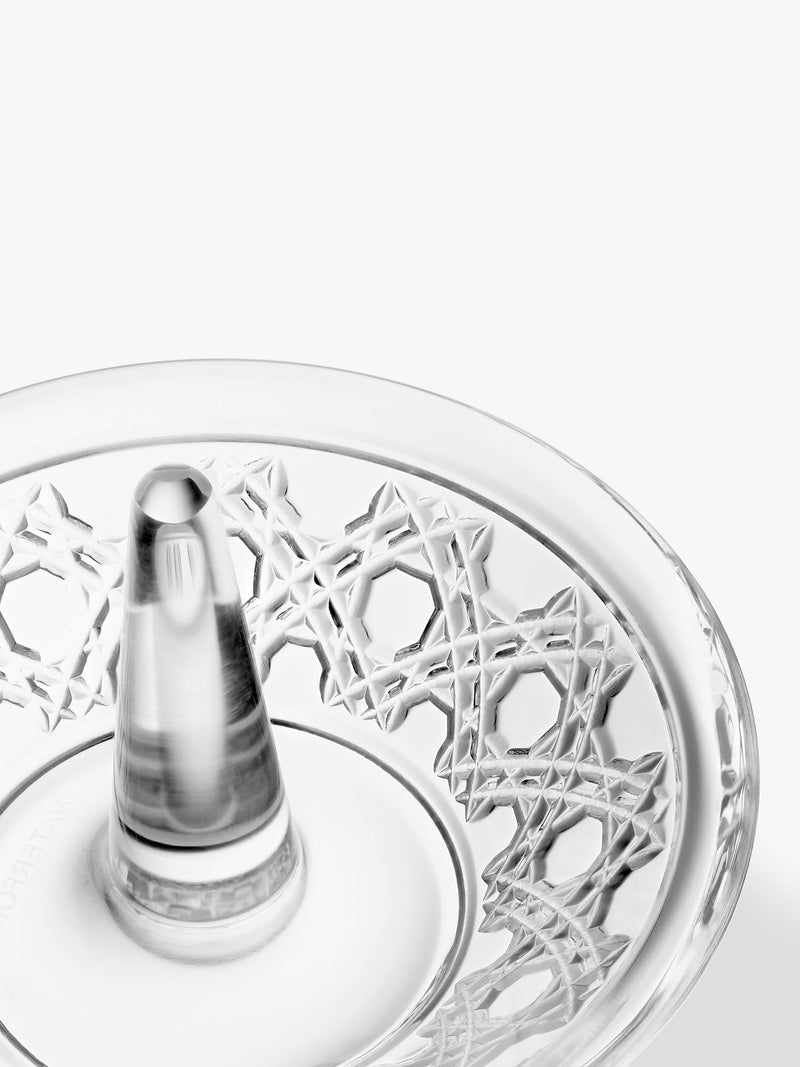 Waterford Opulence crystal cut glass ring holder (British brand)