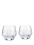 Vera Wang crystal tumblers Luxe Graphite cut glass set of 2 320ml, imported from the UK