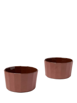 John Lewis The Conran Shop Shapes Porcelain Serving Bowl Set of 2, 10cm, Cacao- Buy online at McGrocer