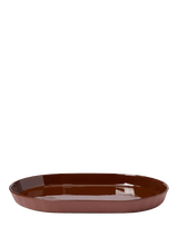 John Lewis The Conran Shop Shapes Oval Porcelain Platter, Cacao, 32cm- Buy online at McGrocer