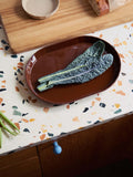 The Conran Shop oval porcelain platter cacao 32cm, imported from the UK
