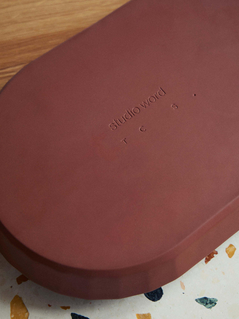 The Conran Shop oval porcelain platter cacao 32cm, imported from the UK