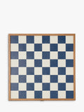 Conran Shop Milos navy wooden chess set, imported from the UK