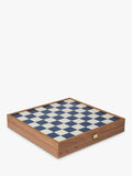Conran Shop Milos navy wooden chess set, imported from the UK