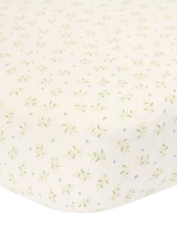 John Lewis Little Dutch Blueberry Leaves Fitted Cotbed Sheet- Buy online at McGrocer