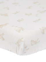 John Lewis Little Dutch Newborn Naturals Baby Bunnies Fitted Cotbed Sheet 70x150cm- Buy online at McGrocer