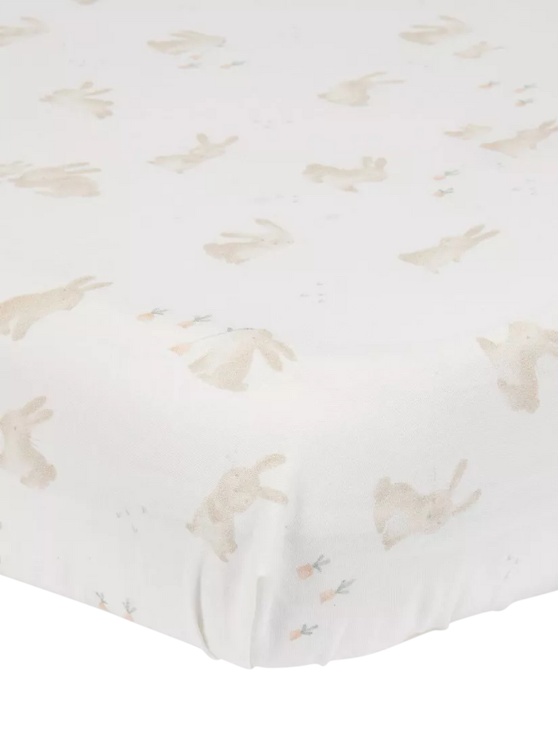 Little Dutch baby bunnies organic cotbed sheet, imported from the UK