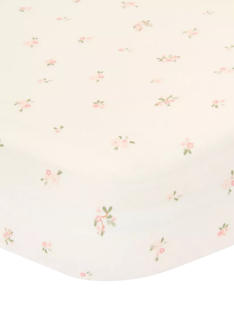 Little Dutch Fairy Blossom fitted cot sheet 60x120cm (British brand)