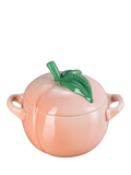 Le Creuset stoneware petite casserole peach 580ml, imported from the UK