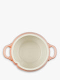 Le Creuset stoneware petite casserole peach 580ml, imported from the UK