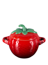 John Lewis Le Creuset Strawberry Petite Casserole Cerise Stoneware Casserole Dish 570ml- Buy online at McGrocer