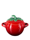 Le Creuset stoneware strawberry petite casserole Cerise (British brand)