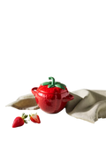 Le Creuset stoneware strawberry petite casserole Cerise (British brand)