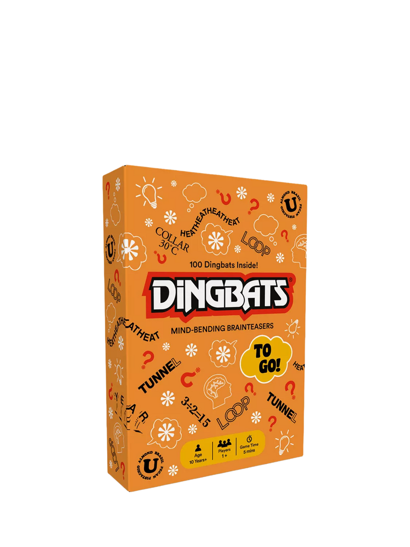 Gibsons Dingbats To Go puzzle game with 100 cards (British brand)