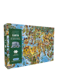 Gibsons Epic Earth animal map jigsaw puzzle 1000 pieces (British brand)