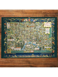 Gibsons vintage London map jigsaw puzzle 1000 pieces, imported from the UK