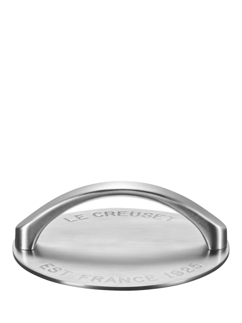 Le Creuset stainless steel BBQ press 18cm, imported from the UK