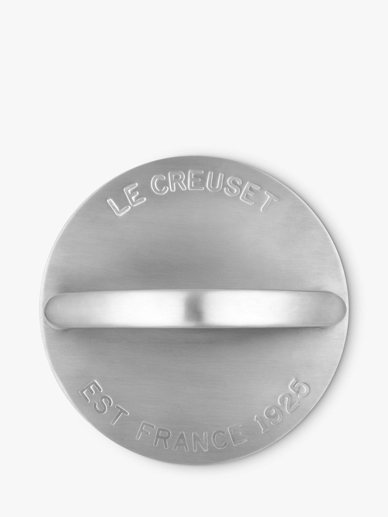 Le Creuset stainless steel BBQ press 18cm, imported from the UK