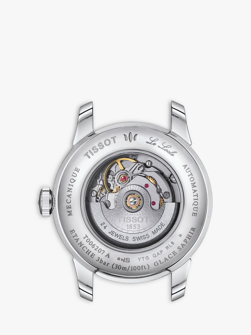 Tissot Le Locle automatic diamond watch silver dial bracelet strap, UK version