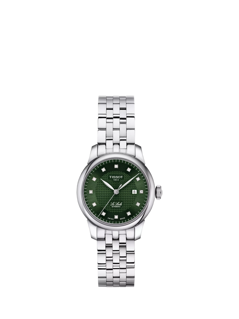 Tissot Le Locle automatic watch green dial diamonds (British brand)