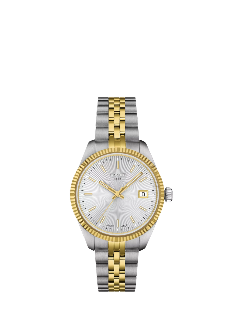Tissot Ballade women's watch silver two-tone stainless steel, UK version