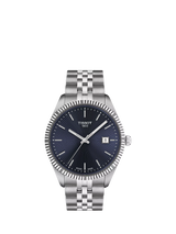 John Lewis Tissot Men's Ballade Date Watch 40mm Blue Dial Silver Bracelet- Buy online at McGrocer
