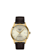 John Lewis Tissot Classic Dream Automatic Date Leather Strap Watch - Champagne Dial- Buy online at McGrocer