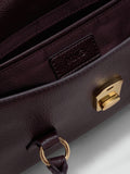 Mango dark red faux leather bowling bag, UK version