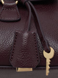 Mango dark red faux leather bowling bag, UK version