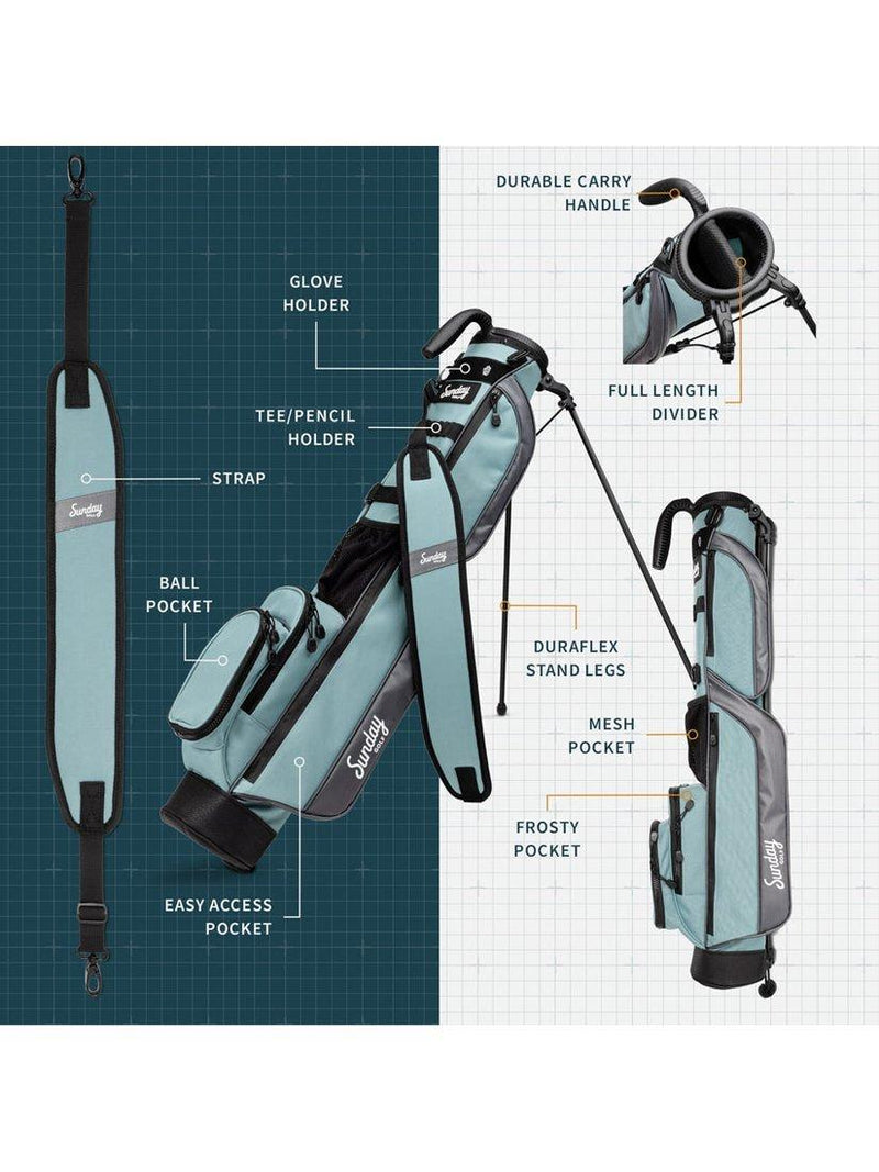Sunday Golf Golf Bag with Stand - British product