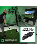 Square Golf indoor launch monitor with swing stick - British product