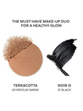 Guerlain Terracotta bronzing powder and Noir G mascara gift set - British product