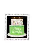 Biscuiteers hand-iced birthday chocolate biscuit 30g, imported from the UK