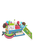 Biscuiteers hand-iced chocolate biscuits birthday tin 150g, UK version