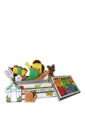 Biscuiteers gardening biscuit tin hand-iced 100g, imported from the UK