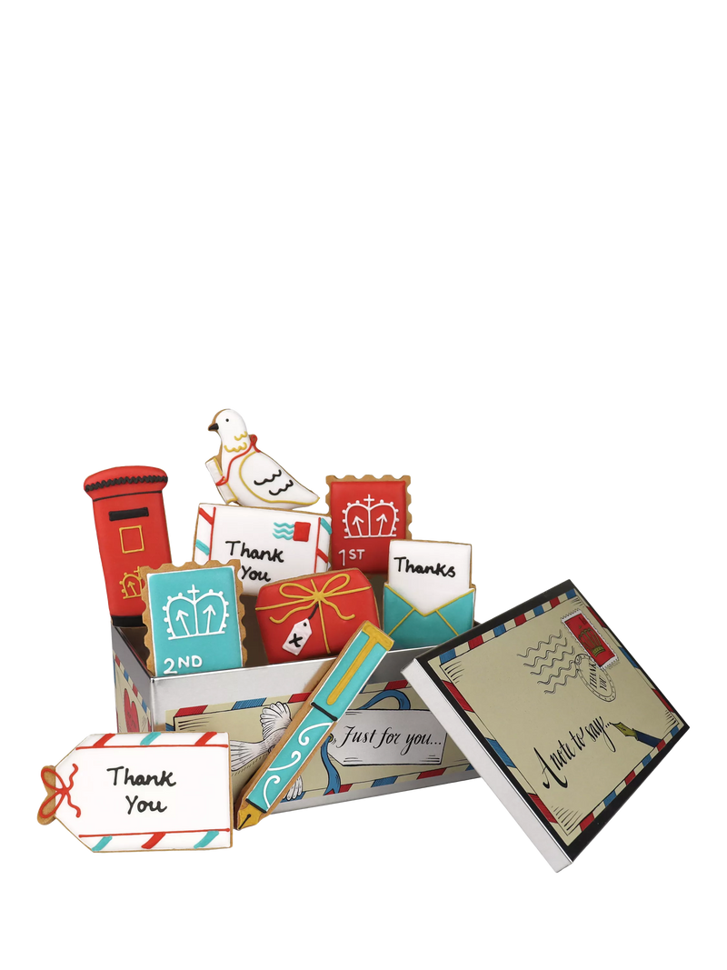Biscuiteers hand-iced biscuits gift tin 130g, UK version
