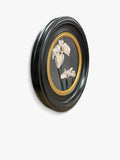 Brookpace Lascelles Iris round framed canvas print 43cm (British brand)
