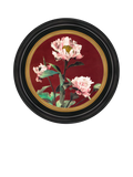 Brookpace Lascelles peony round canvas print 43cm, UK version